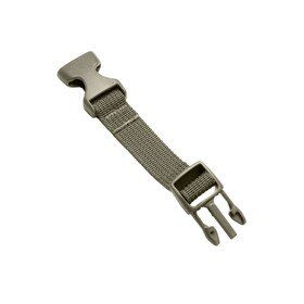 Team Wendy chin strap extender, 4 inches, green.
